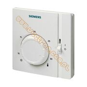 Siemens RAA 31 Termostat pomieszczeniowy bez możliwości programowania do instalacji ogrzewania/chłodzenia, 24..250 [V] AC 8..30 [°C], wyjście 2-stawne, ogrzewanie lub chłodzenie, pokrętło nastawy temperatury wewnątrz urządzenia, wyłącznik (zastępuje RAA30