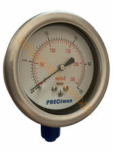 Manometr gazowy 0-25 mbar Ø63 1/4