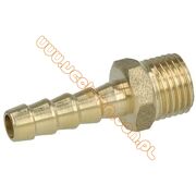Króciec mosiężny do węża 1/4" x 6mm