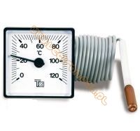 Termometr 0-120°C (48x48mm) 1500mm fi6,5x30Cu