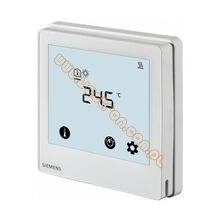 Siemens - RDD810 Regulator pomieszczeniowy z ekranem dotykowym do zastosowań grzewczych. Wyjście 2-stawne, 2 wejścia multifunkcyjne