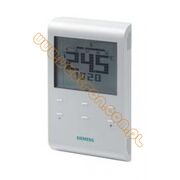 RDE100.1 Regulator pomieszczeniowy, 3 [V] DC (baterie), 5..35 [°C], wyjście 2-stawne, program tygodniowy oraz ręczne przełączanie trybu pracy, wejście dla czujnika QAH11.1 lub QAA32, opcja ograniczenia temperatury podłogi (zastępuje RDE10.1)