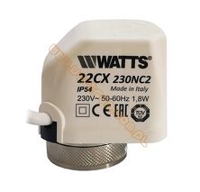 Watts 22CX230NC2 - kompaktowy siłownik elektrotermiczny ON/OFF
