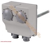 Termostat nagrzewnicy z regulacją 30-120°C + 0-60°C seria TG 8N1