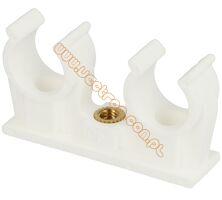 Uchwyt PCV Ø8 - podwójny (100szt.)