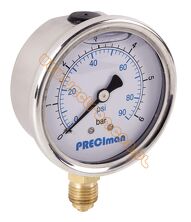 Manometr 0-40 bar (glicerynowy) Ø63 1/4
