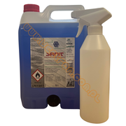 SANIT - Scheibenfrostschutzkonzentrat -60 °C - koncentrat przeciw zamarzaniu szyb zestaw z butelką ze spryskiwaczem